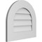 Ekena Millwork Round Top Surface Mount PVC Gable Vent: Non-Functional, w/ 3-1/2"W x 1"P Standard Frame, 20"W x 18"H GVPRT20X1801SN - alternate 2
